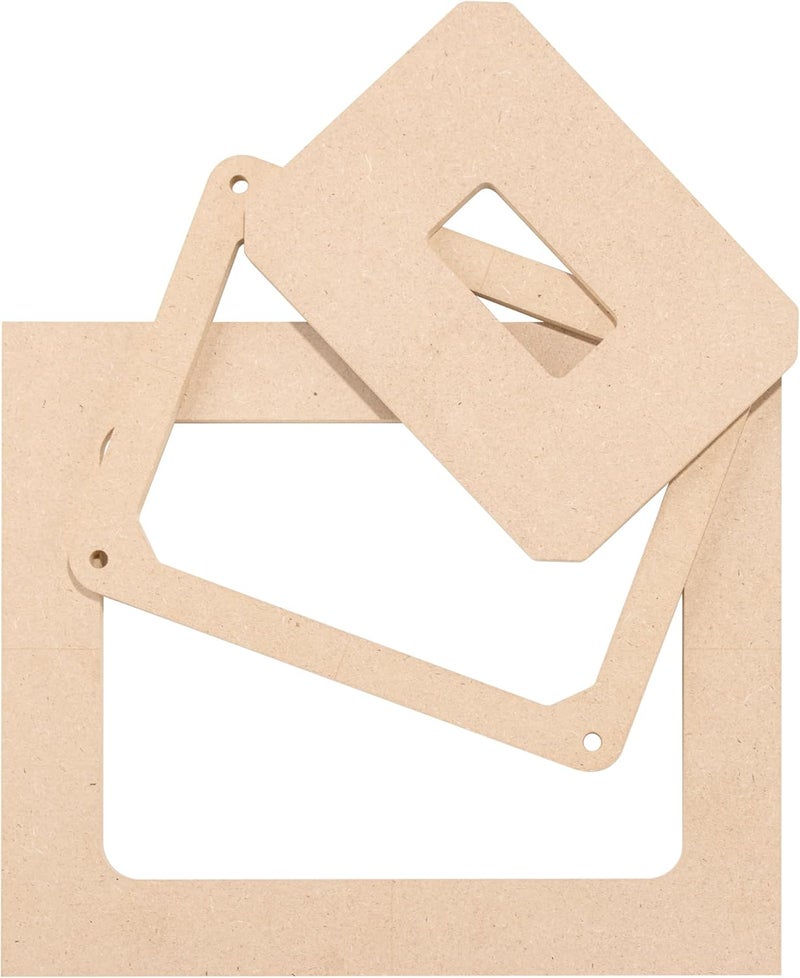O'SKOOL Router Table Insert Plate Template Kit – Includes MDF Routing Template, Threaded Inserts, Router Bits for 9-1/4 x 11-3/4 Standard Plates, RTS020 - Image 3